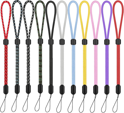 Hand Wrist Strap Lanyard, 6 Pack 8inch Adjustable Nylon Wristlet Straps for Cell Phone, AirPods Pro 2, Camera, Key,