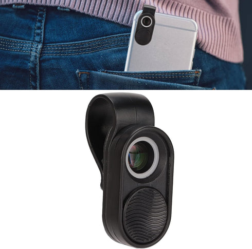PUSOKEI 100X Phone Microscope, Mini Pocket Phone Camera Lens Attachment Microscopes with Universal Clip and LEDs,