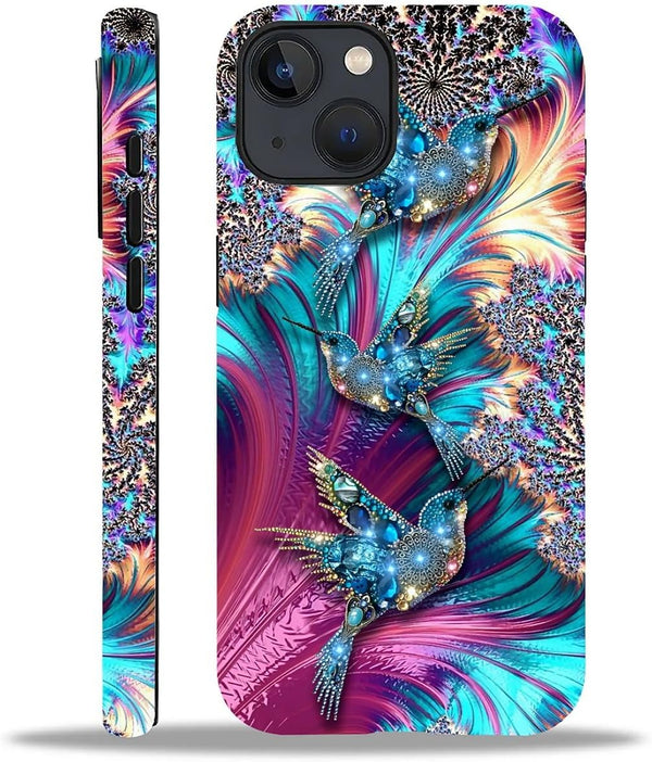 AshaPro for iPhone 13 Case with 2-in-1 Glossy All Inclusive Anti Fall Doublelayer