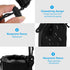 PATIKIL 2 Pcs Camera Lens Bag, 3.5" ID x 9.8" H Drawstring Pouch with Thick Neoprene for DSLR Lens, Black