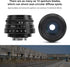 Large Aperture Lens, 35mm F1.6 C Mount, Aluminum Alloy Optical Glass, Manual Fixed Focus Portrait Camera Lens Accessory