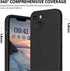 CellEver Heavy-Duty Silicone Case for iPhone 14 Plus, Black Military Drop Protection with Camera Shield and