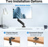 MOUNTUP Single Monitor Desk Mount, Adjustable Gas Spring Arm for Max 32 Inch Screen, VESA Mount Bracket, Black