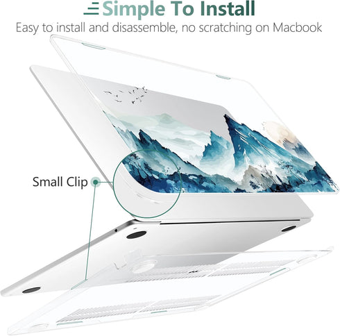 DONGKE M5 15 inch 2026 2025-2023 A3448 A3241 A3114 A2941 M4 M3 M2 Compatible with MacBook Air Case Liquid Retina