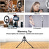 13" Selfie Ring Light with 63" Tripod Stand & 3 Phone Holders, LED Camera Ringlight with RGB Colors for Makeup/Videos