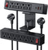VILONG Desk Clamp Power Strip, PD20W USB-C, 2 in 1 Dual Layer Under Desk Power Socket with 10AC Outlets