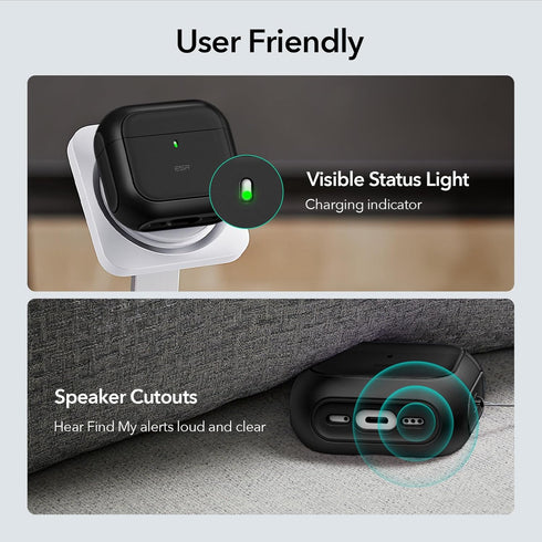 ESR for AirPods 4th Generation Case, Compatible with MagSafe, Drop Protection Cover with Lanyard, Orbit Hybrid Case