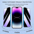 2 Pack Privacy Screen Protector for iPhone 14 Pro Max, Anti-Spy, Anti-Blue Light, Tempered Glass Film, 6.7 inch