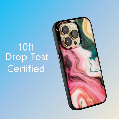 Sonix Case for iPhone 14 Pro Max, 10ft Drop Tested Marble Phone Case for Women, Agate