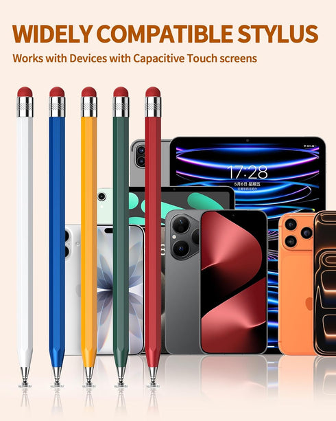 DAXINGXING 5 PCS Stylus Pen for Touchscreen,Octagonal Retro Design,Stylus Pen High Precision High Sensitivity