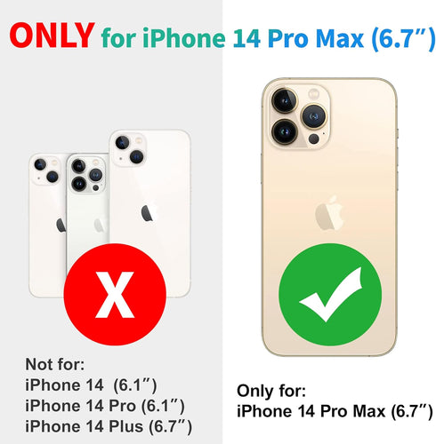 SPORTLINK Waterproof Case for iPhone 14 Pro Max, Built-in Shockproof Dustproof Screen Protector, IP68