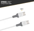 Scosche CC4WG-SP Strikeline USB-C to USB-C Sync Charging Cable, 4 Feet, White/Gray by Scosche