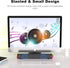 SOULION R30 Plus Bluetooth Computer Speakers for PC, Wired USB Powered Sound Bar with 6 Modes LED Lights