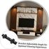 Homoyoyo 2 Set Stainless Steel Tv Wall Mount Extended Swivel Rotating Bracket Wall Mount Tv Stand for Home