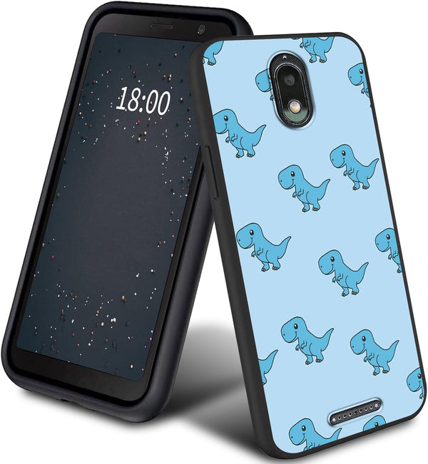 Slim Soft Gel Rubber Case for Hot Pepper Serrano 3 - Cute Dinosaur Design, Full Coverage for Men & Women A95B A95C A95J.