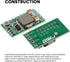 Weewooday 20 Pieces Mini Voltage Reducer Module, Adjustable DC 4.5-24V to 5V 3A Buck Converter Power Supply