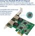 Syba Dual 2.5 Gigabit Ethernet PCI-E Network Expansion Card, RJ45 LAN Adapter, Low Profile Bracket