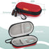 GLCON Red Mini Portable Case for Kardiamobile EKG Heart Monitor, Hearing Aids, In Ear Monitor - Small IEM Carrying Case