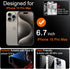 Milomdoi 4 Pack Privacy Screen Protector for Apple iPhone 15 Pro Max with 4 Pack Tempered Glass Camera Lens Protector, Ultra 9H Accessories, Case Friendly, Mounting Frame, 2.5D Curved, Black