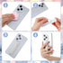 Ymapinc 2Pcs Phone Loops for Back of Phone Strap Grip Holder, Silicone Kickstand Cellphone Finger Loop Grip for Most