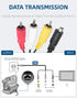 VMC-15FS 10Pin 3RCA DCR-SR40 DCR-HC20 HDR-CX7 HDR-FX7 DCR-DVD301/305/308 3.9ft AV A/V Audio Video Cable Replacement AV