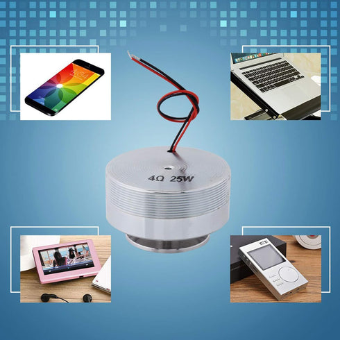 Resonance Speaker 50mm 2 Inch All Frequency Loudspeaker, Strong Bass Vibration, Round Vibration Loudspeaker (4O 25 Watt)