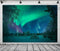 BELECO 10x6.5ft Fabric Aurora Borealis Backdrop Winter Forest Snowfield Northern Lights Night Sky