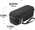 Khanka Hard Travel Case for JBL FLIP5 Flip 5 / Flip 6 Waterproof Portable Bluetooth Speaker (Black)