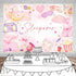 Mocsicka Sleepover Party Backdrop Slumber Party Supplies for Girls Pink Pajamas Girls Night Decorations Sleepover Spa
