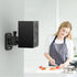 HomeMount Speaker Wall Mount Brackets, Surround Speaker Wall Mounts Kit, 2 Pack, Hold up to 8 lbs, Black