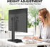 Single Monitor Stand VESA Mount for 13-32 Inch Screens, Free-Standing Riser with Swivel Tilt Rotation