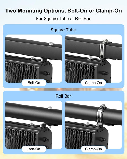 HKJWUN MT4100 MT4200, 1-2in Z-Type Flat Bracket Soundbar Mounting Kit Fits for Ehaho Stainless Steel Adjustable Mount