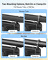 HKJWUN MT4100 MT4200, 1-2in Z-Type Flat Bracket Soundbar Mounting Kit Fits for Ehaho Stainless Steel Adjustable Mount