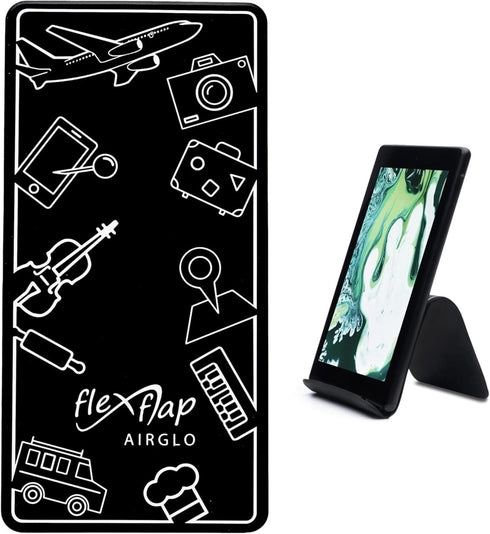 Flex Flap - Adjustable, Portable Phone Stand for Travel, Home, Desk, Bed, Treadmill, iPad, Tablet