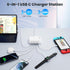 USB C Charger 108W, Upgraded GaN III 6-Port Fast USB Charging Station Hub, 3xQC+3xPD3.0 Phone Charger Adapter for