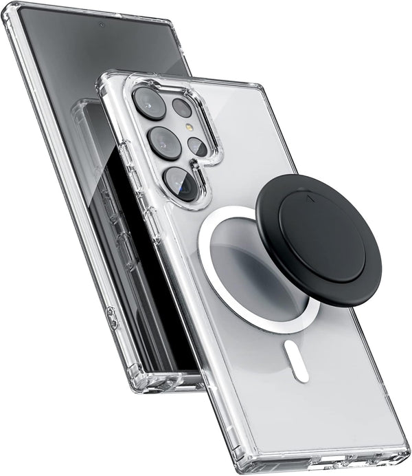 Encased Magnetic Pop Case for Samsung Galaxy S23 Ultra 6.8 (2023) with Compatible Magnet Phone Grip Socket