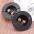 1 Pair 3-Inch Double Binding Round Gold Plate Push Spring Loaded Jacks for Speaker Box Terminal Cup