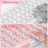 Kingdder 70 Pcs Raised Keyboard Stickers for Long Nails with Letters - Universal Raised Adhesive Nail Art Keyboard