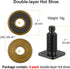 4 Packs Camera Hot Shoe Mount Adapter, Aluminum Alloy Tripod Screw with 1/4" and 3/8" Double Nut for DSLR, LED Monitors