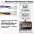 10Pin&6Pin RAV4 4Runner Radio Wiring Harness with Antenna Kit Compatible with Toyota Camry Corolla Highlander Prius