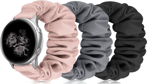 20mm 22mm Scrunchies Watch Bands - Elastic Replacement Bands for Samsung Galaxy Watch 4 5 Pro 6 7 Classic
