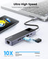 USB C Hub, ORICO 5 in 1 MacBook Docking Station Multiport Adapter with PD 60W, HDMI 4K@30Hz, Compatible with Dell/HP
