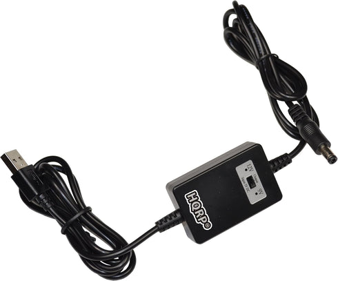 HQRP 5V USB to DC 9V 12V Step-Up Converter Cable for External Battery Pack, Laptop, Tablet, Router, Speaker, CCTV
