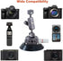 IMT 4.5" Camera Suction Cup Mount for Car, Quick Release Vacuum Suction Mount with 360° Ball Head
