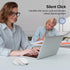 TECKNET Rechargeable Wireless Mouse, 2.4G Silent Mouse, 6 Adjustable DPI, Ergonomic Cordless Mouse for Laptop, White