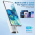 Small Portable Charger 10800mAh with Built-in USB-C Cable, Mini PD 3A Fast Charging Power Bank, LCD Display for Samsung