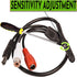 Tiny RCA Outdoor Security CCTV Microphone for IP, NVR, TV, DVR Surveillance Cameras