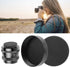 2Pcs Camera Lens Cap, Rear Cover, Aluminum Alloy Cap Protect Lens from Dust, Moisture for M42 Lens Mount.