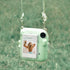 Rieibi Clear Case for Fuji Instax Mini 12, Hard Carrying Bag with Photo Storage Pocket & Shoulder Strap