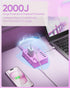 kakyanill 6 8 Ports(4 2000J 5ft Purple Power Strip, AC Outlets USB USB C) with Surge Protector, Flat Plug Purple